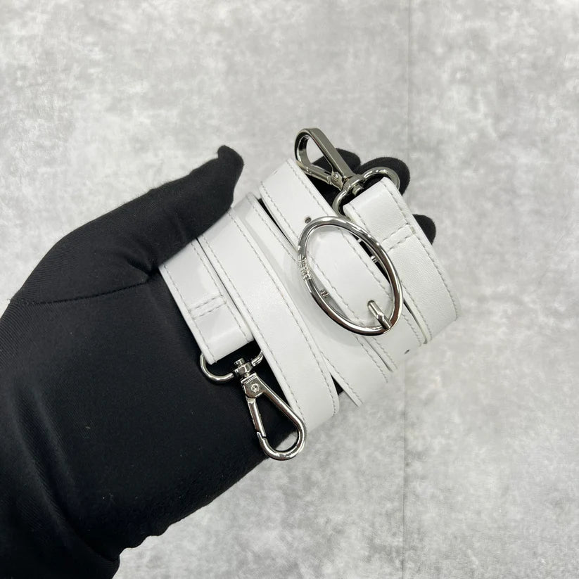 Diesel 1DR Shoulder Bag Nappa Leather White