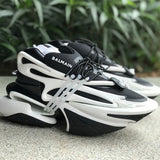 Balmain Unicorn Low-Top Black White