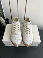 Maison Margiela Replica Low "Paint Drip Bianchetto Linen/Canvas