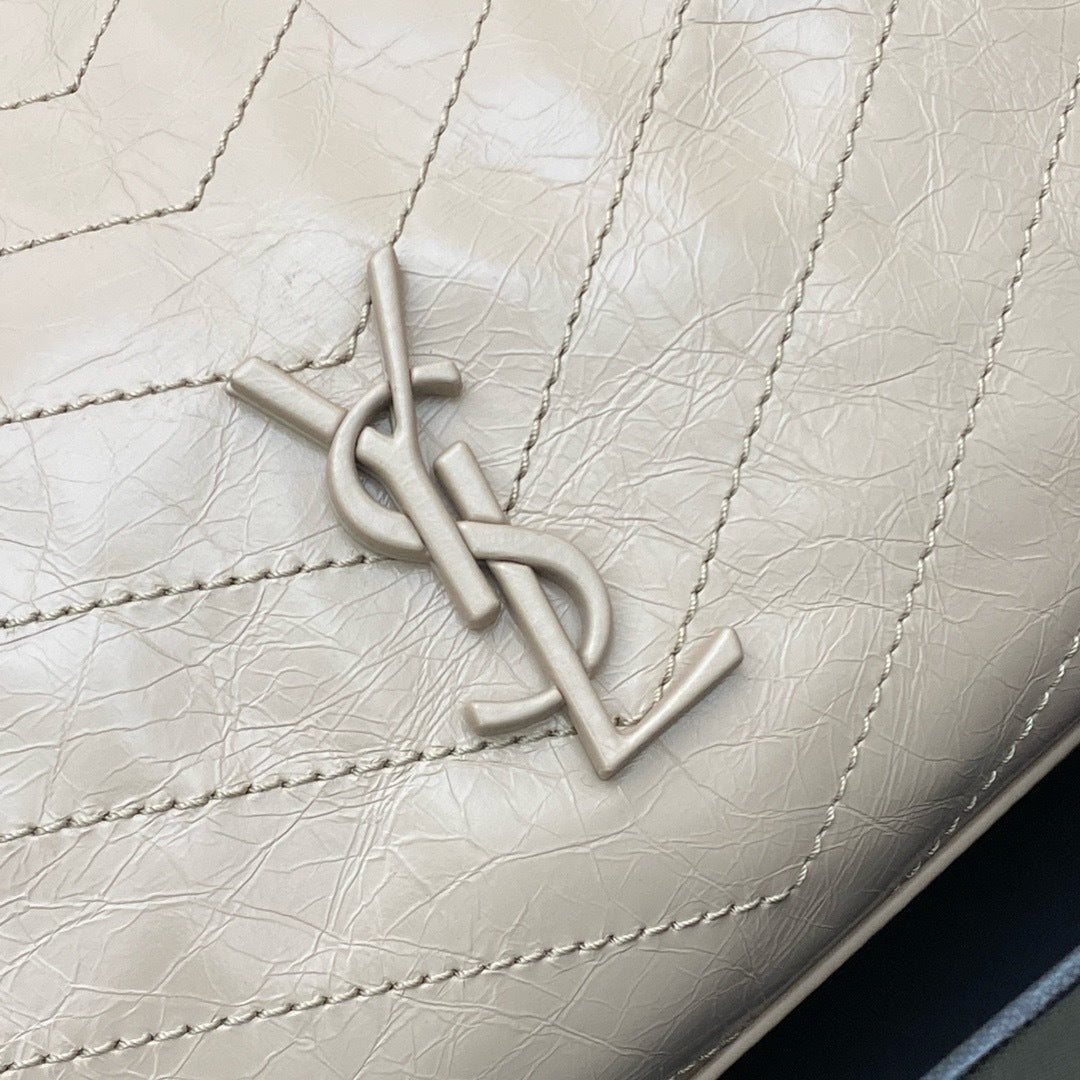 Saint Laurent Niki Shopping Bag Off-White Taupe