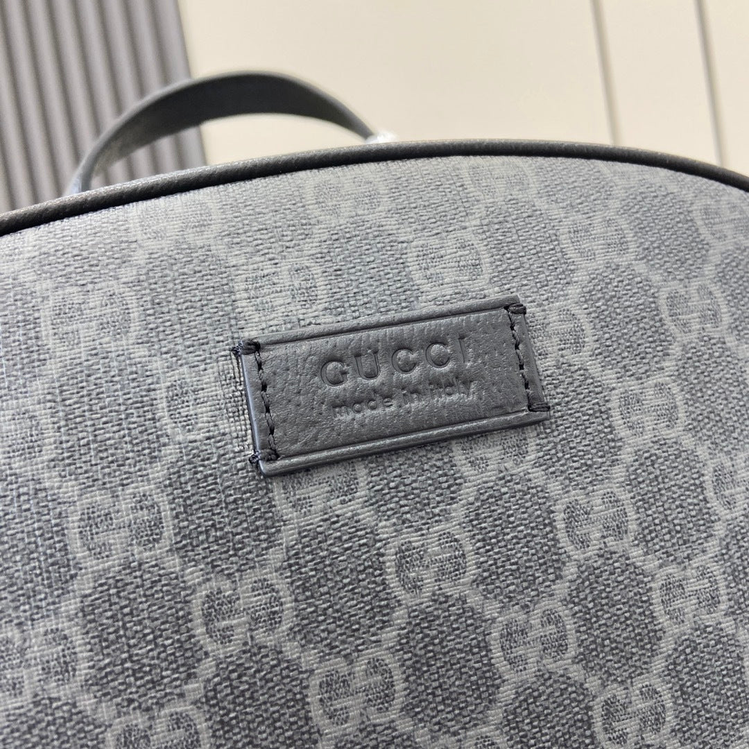 Gucci Medium GG Supreme Backpack Black