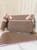 Gucci GG Canvas Diaper Bag rosa