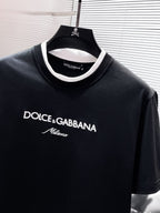 DOLCE & GABBANA Loose Fit Embroidered Cotton Jersey T-Shirt