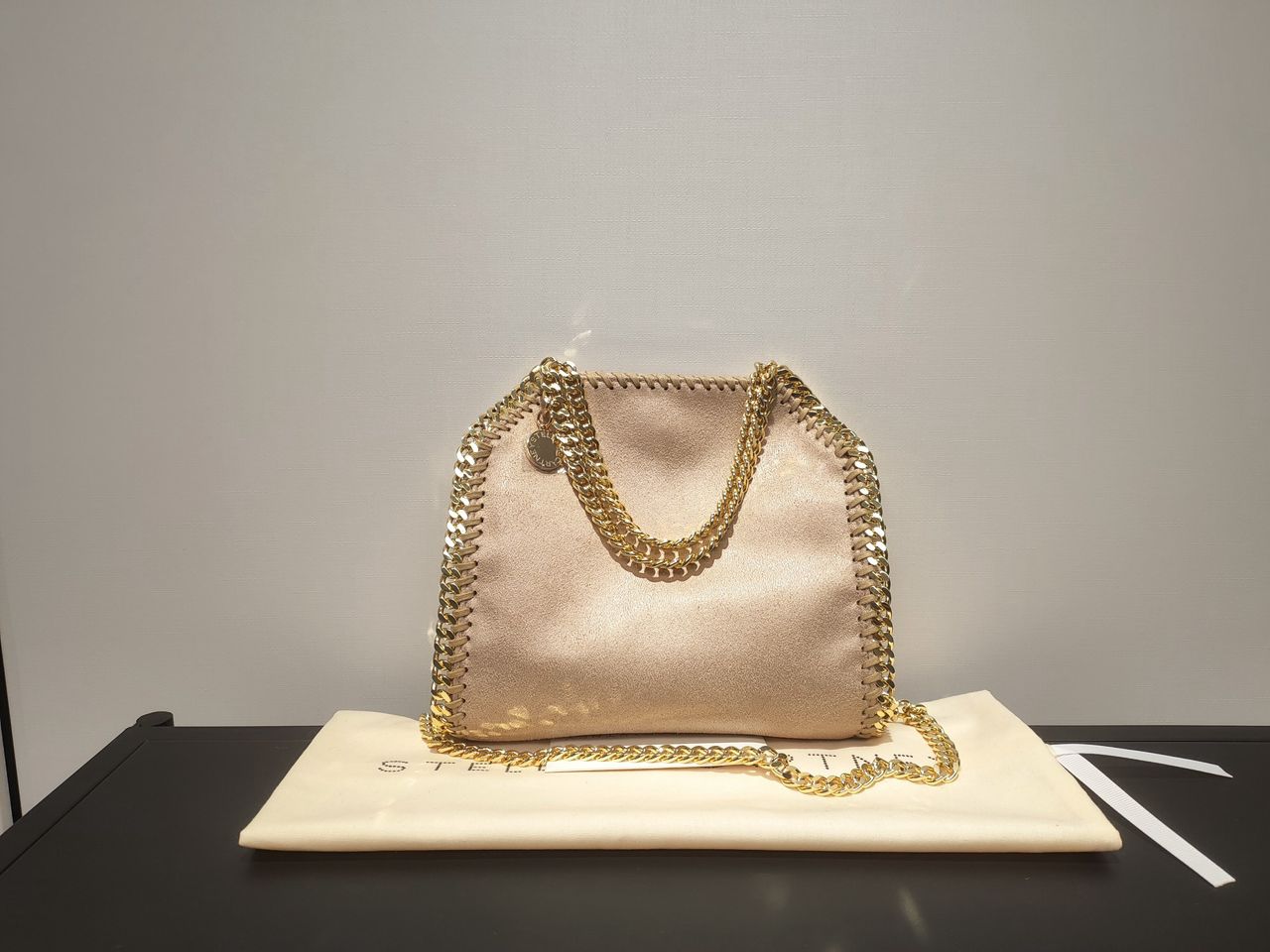 Stella McCartney Falabella Tote Maxi Rosé Gold