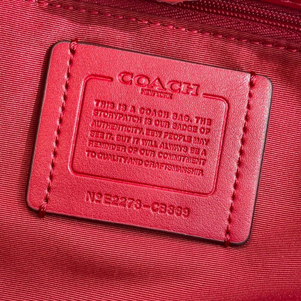 Coach City Tote Varsity Signature Canvas Brown / Off-White