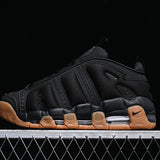 NIKE AIR MORE UPTEMPO LOW BLACK GUM