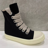 Rick Owens Jumbo Lace Padded Sneaks Black Milk