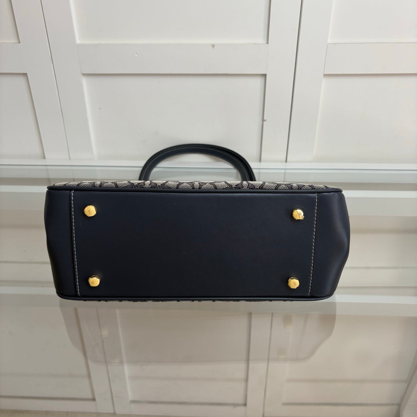 Coach Asher Shoulder Bag em Signature Canvas Grafite