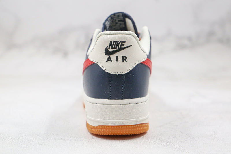 NIKE AIR FORCE BEGE VERMELHO AZUL