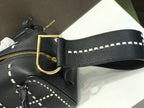 Delvaux Cool Box Black Costura Contrastante