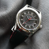 Patek Philippe Calatrava "Ebony" Dark Gray Dial With Red Accents