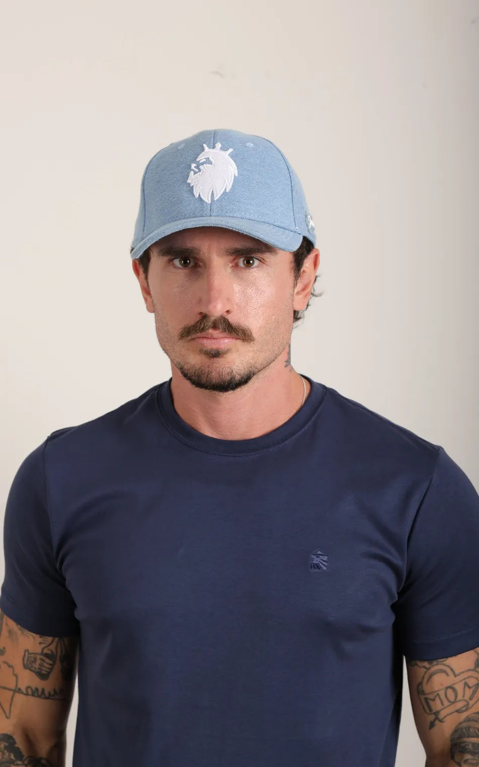 Boné Judá Crowned Lion Denim Light Blue (Pronta Entrega)