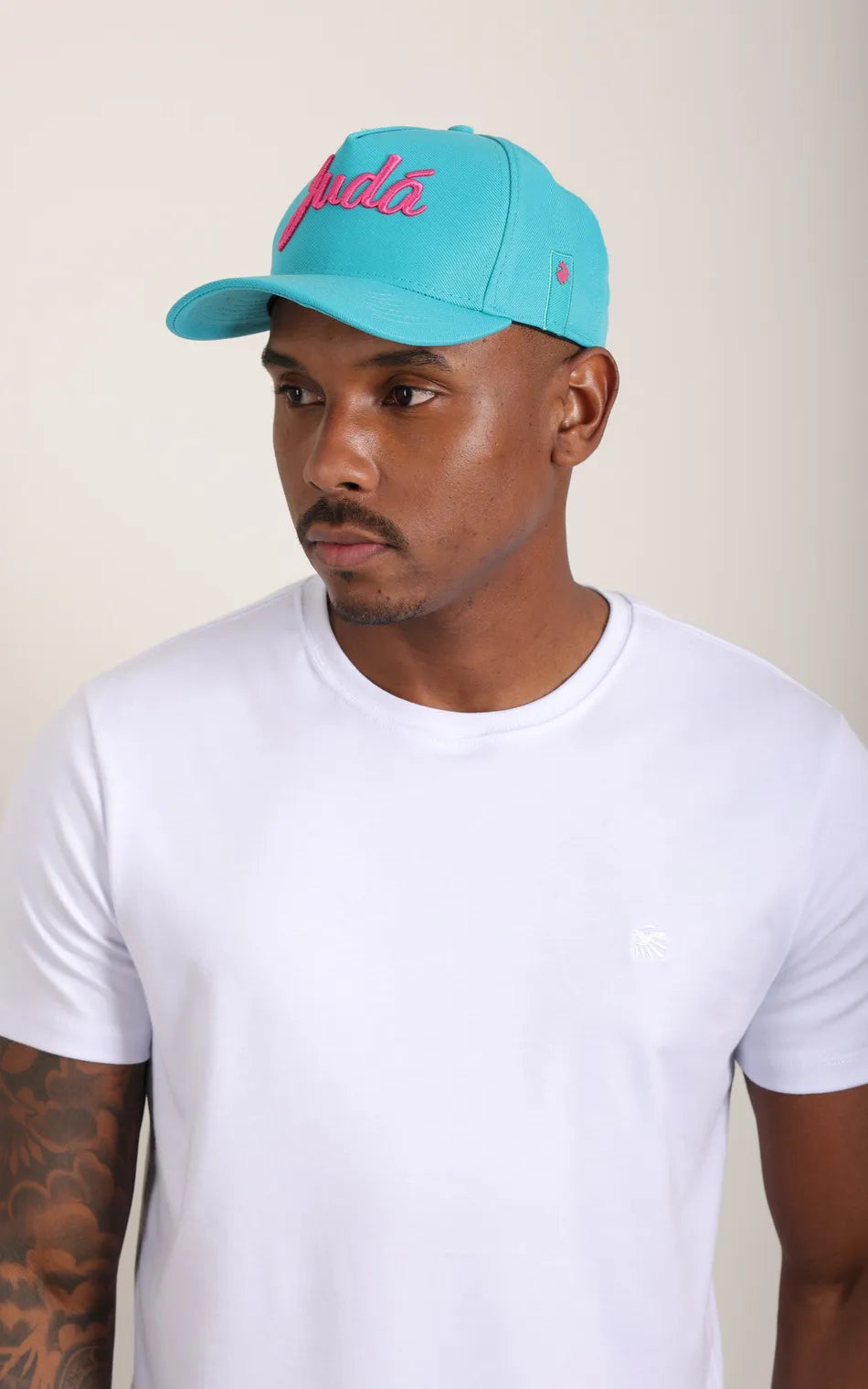 Boné Judá Miami Signature Turquoise & Pink