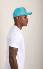 Boné Judá Miami Signature Turquoise & Pink