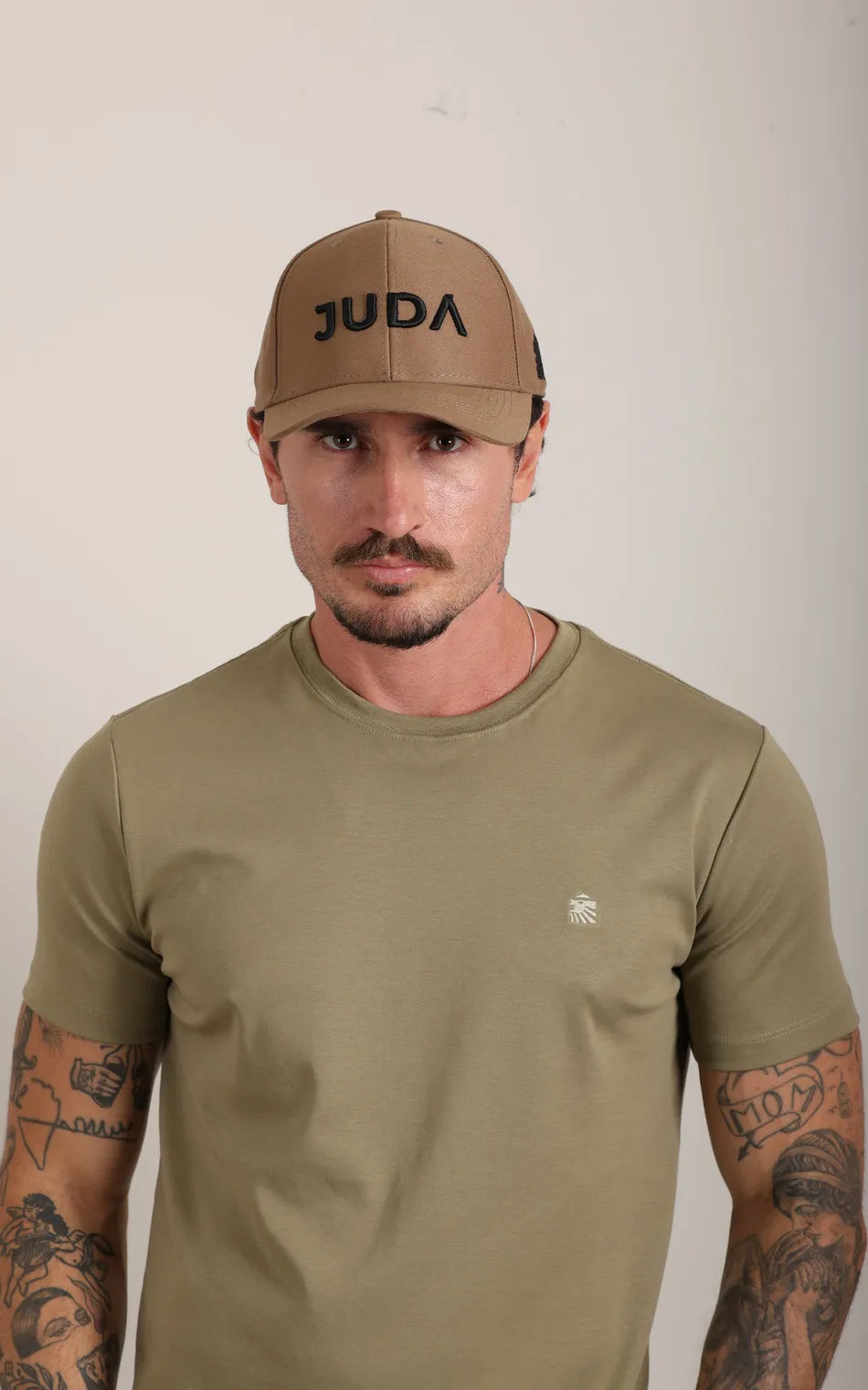 Boné Judá Stone Signature Taupe & Black (Pronta Entrega)