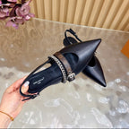 Louis Vuitton Vibe Slingback Flat Ballerina Black