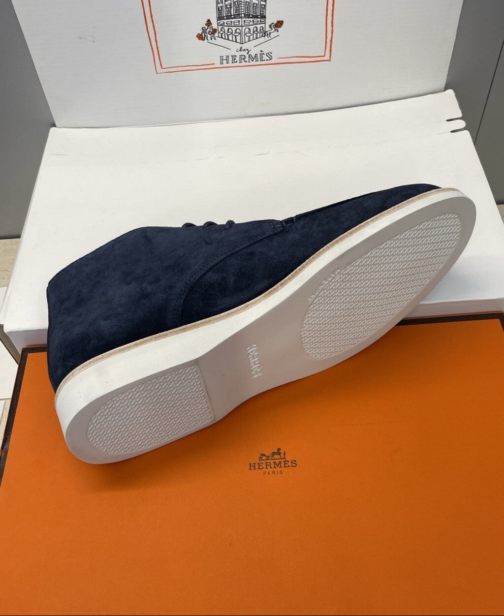 Hermès Middle Derby Blue