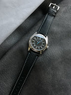 Patek Philippe Calatrava "Ebony" Black Dial with Sky-Blue Accents