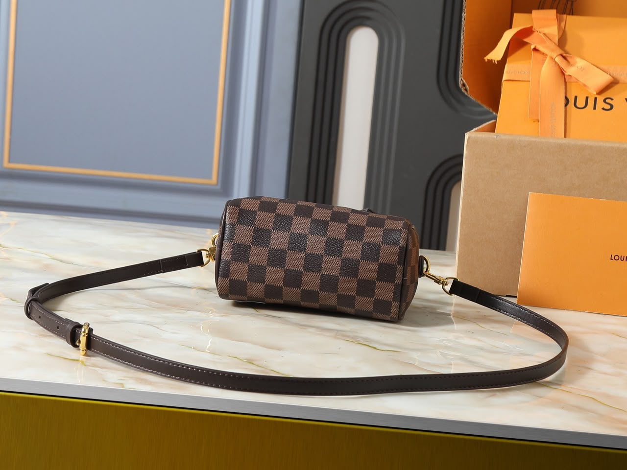 Louis Vuitton Nano Speedy Canvas Damier Ébène