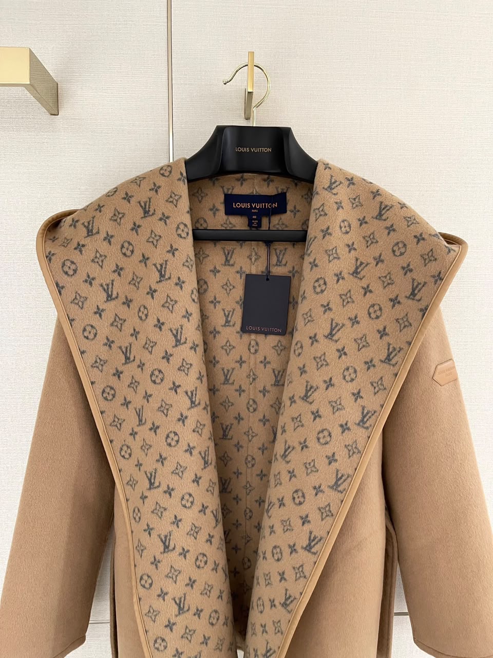 Louis Vuitton Belted Short Wrap Pea Coat