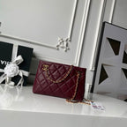 Chanel Mini Shopping Bag Dark Burgundy