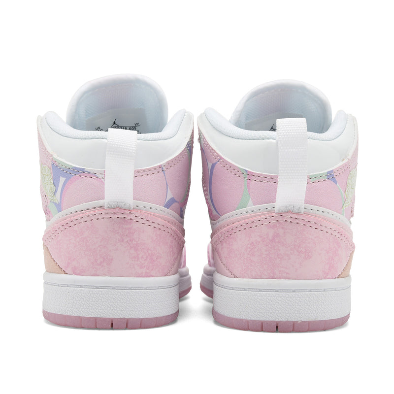 Air Jordan 1 Mid SE light pink infantil