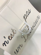 Delvaux Brillant L'Humour Lettering White / Silver