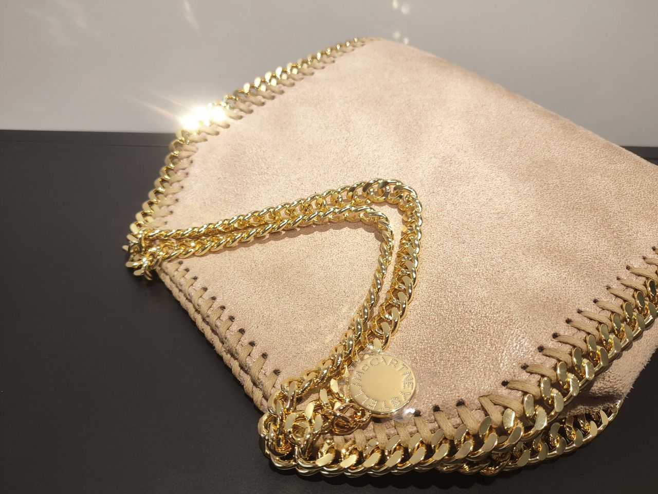 Stella McCartney Falabella Tote Maxi Rosé Gold
