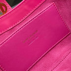 Saint Laurent Le 5 À 7 Top Handle Bag Pink Ferragens Douradas