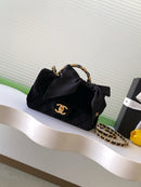 Mini Flap Bag Black Top  Handle CHANEL