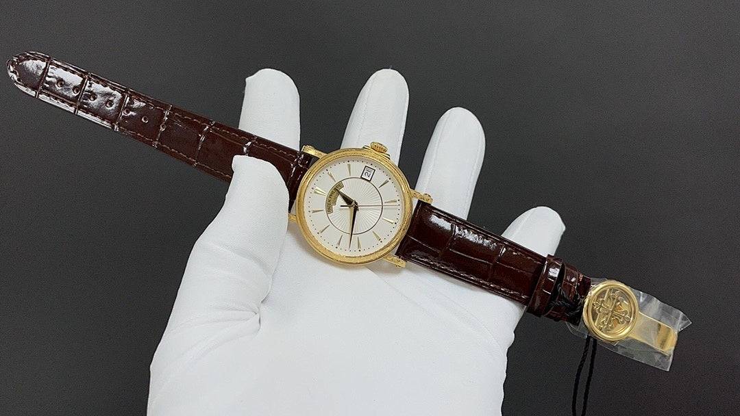 Patek Philippe Calatrava "Officer's Case" Silver Opaline Dial