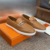 HERMES LOAFER Couro Brown