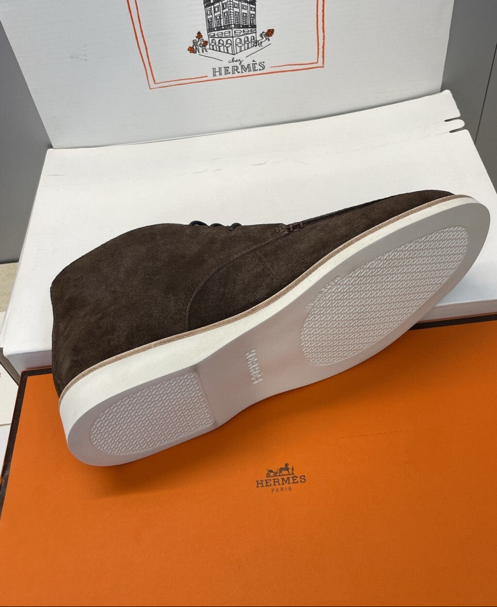Hermès Middle Derby dark brown