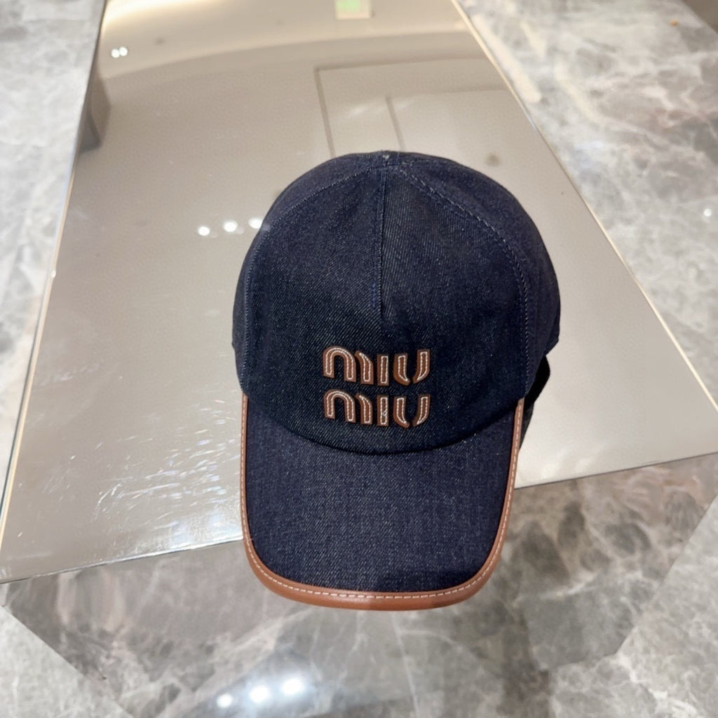 Boné Miu Miu Jeans Blue