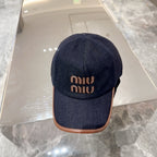 Boné Miu Miu Jeans Blue