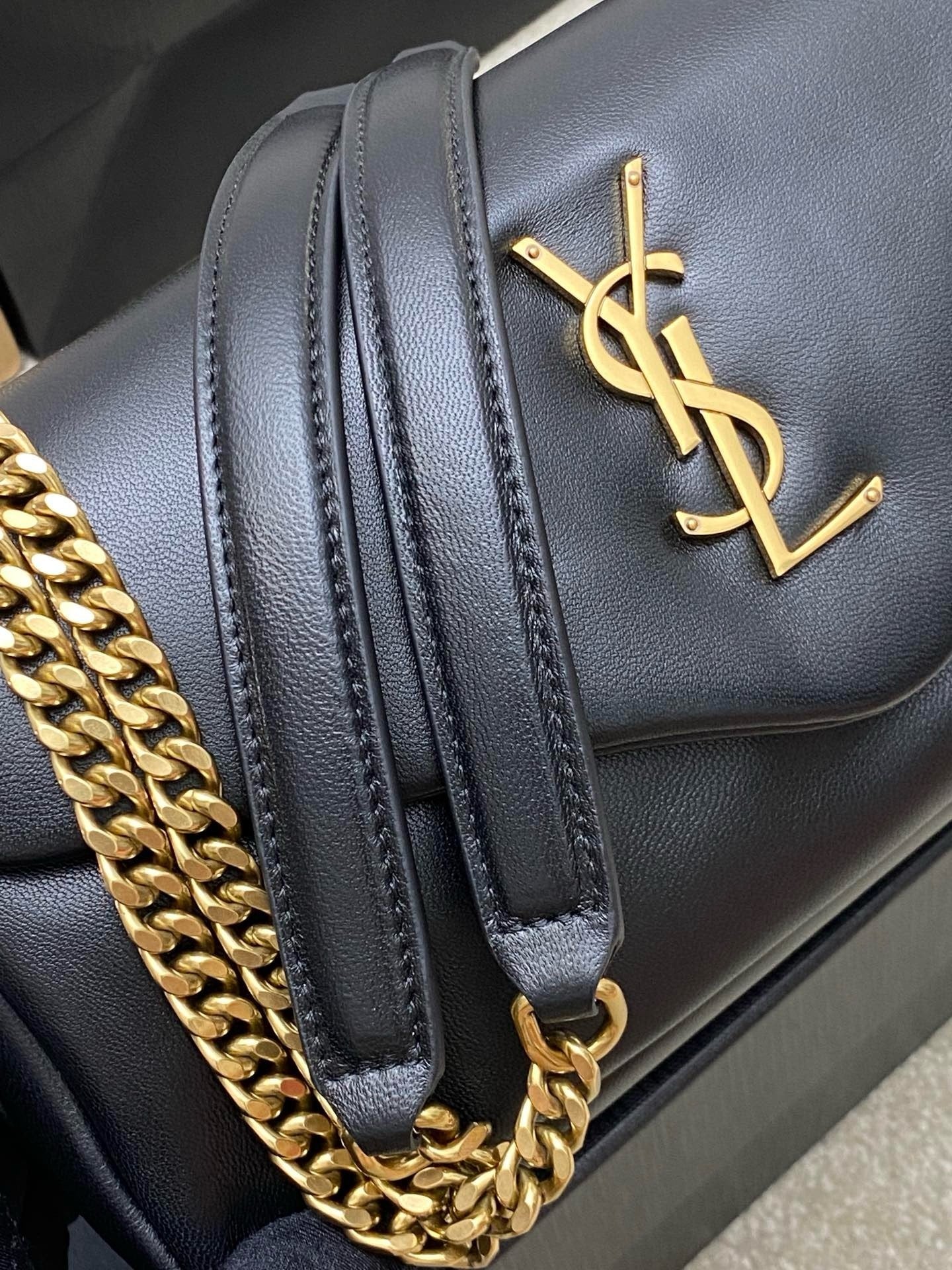 Yves Saint Laurent Calypso Lambskin Black