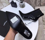 bota de cano curto Saint Laurent gray