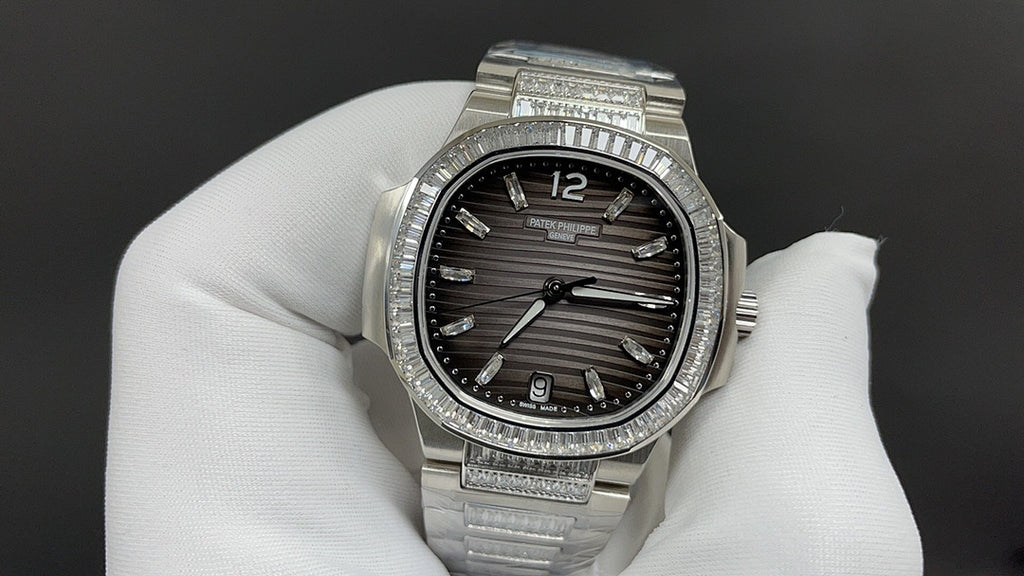 Patek Philippe Nautilus Ladies "Haute Joaillerie" Dark Gray Gradient Dial