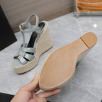 Saint Laurent Espadrille Tribute green water