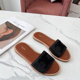 CELINE LYMPIA MULE in TRIOMPHE KNITTED COTTON