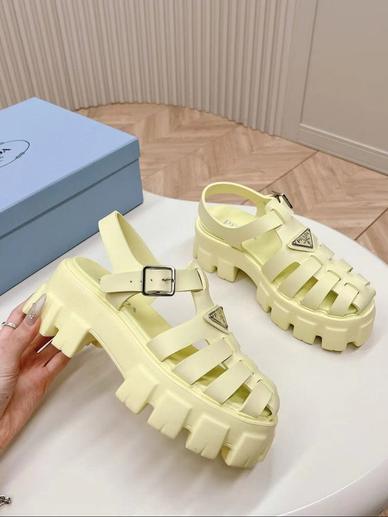 Prada Monolith yellow