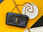 Saint Laurent Kate Reversible Shoulder Bag Croco