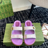 GUCCI Women's sandal with Double GG