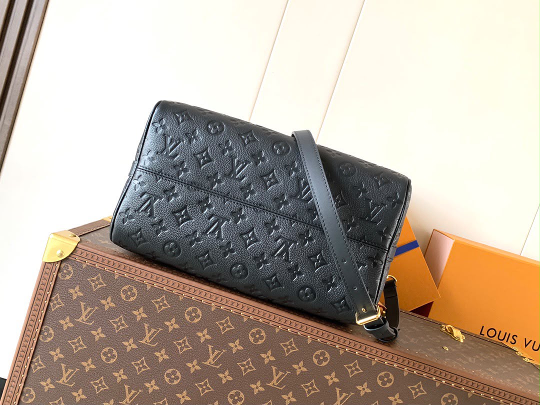 Louis Vuitton Speedy 30 B Soft Denim Black