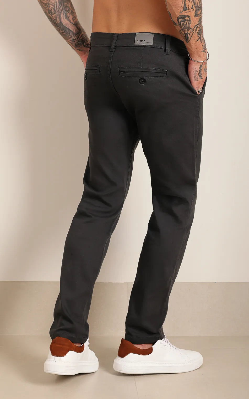 Calça Alfaiataria Masculina Cinza Escuro (Pronta Entrega)
