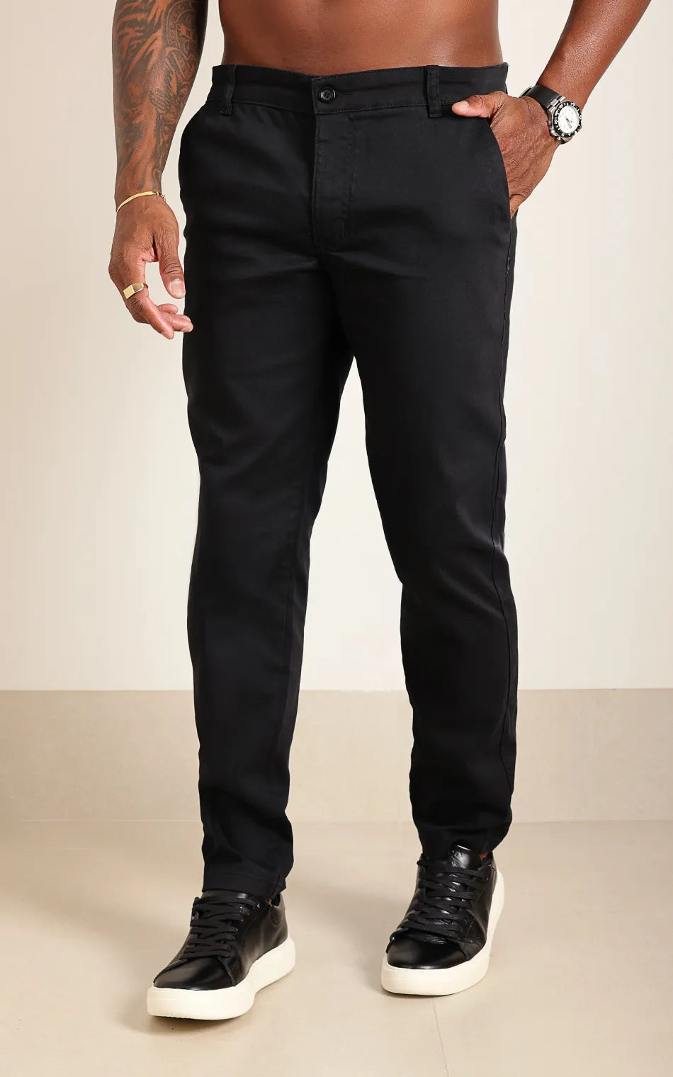 Calça Alfaiateria Masculina Preta (Pronta Entrega)