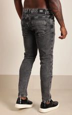 Calça Masculina Slim Preto Estonado (Pronta Entrega)