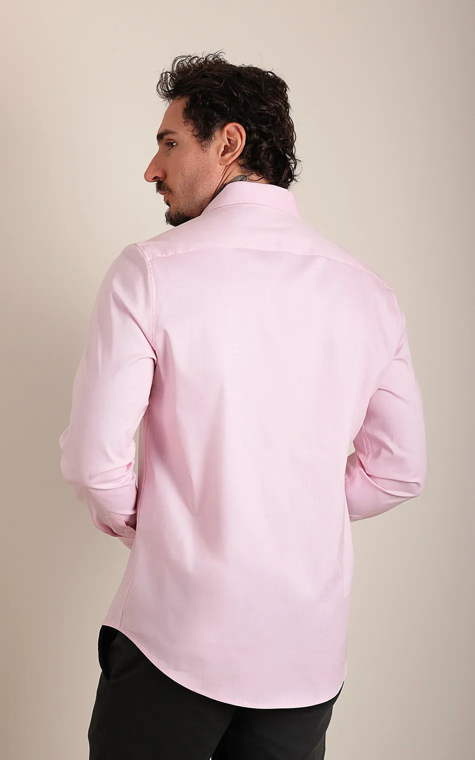 Camisa Ml Comfort Rosa Claro (Pronta Entrega)