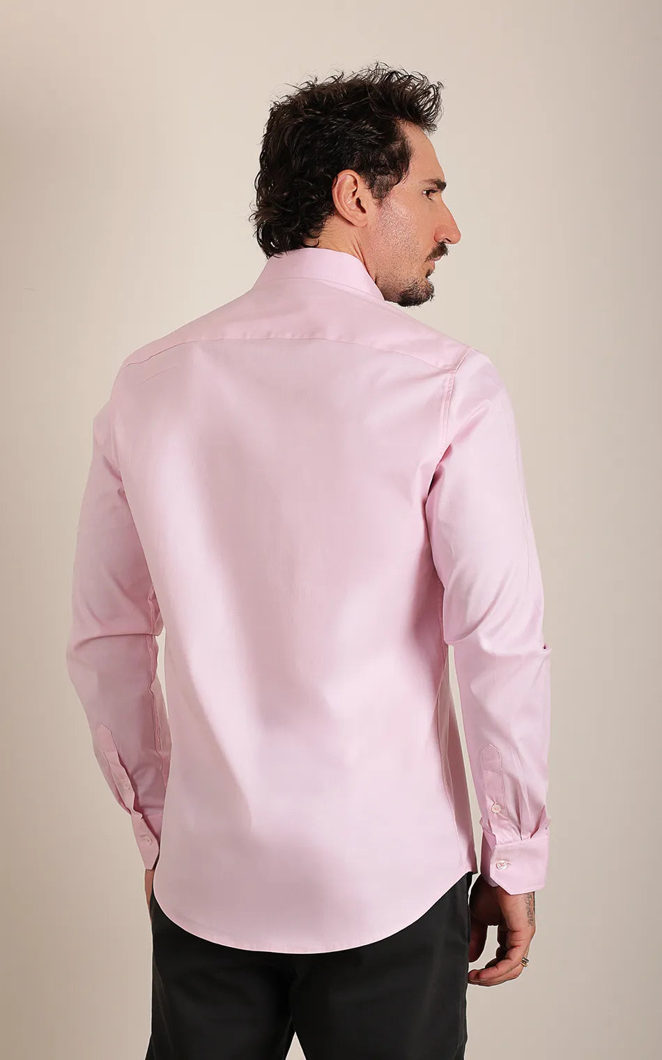 Camisa Ml Comfort Rosa Claro (Pronta Entrega)