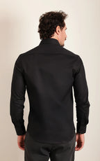 Camisa Ml Slim All Black (Pronta Entrega)
